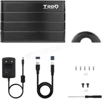 Boitier externe USB 3.1 TooQ TQE-2530 - S-ATA 2,5" (Noir) - 3