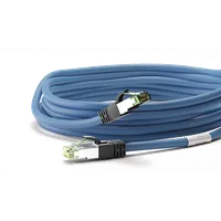 Câble/Cordon réseau We RJ45 Catégorie 7 S-FTP (S/FTP) Droit 10m (Gris)