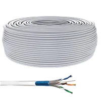 Bobine de câble réseau RJ45 Goobay Catégorie 6A SSTP (S/FTP) Multibrin 50m (Gris)