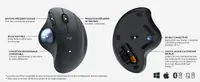 Trackball sans fil Logitech Ergo M575 Business (Noir)